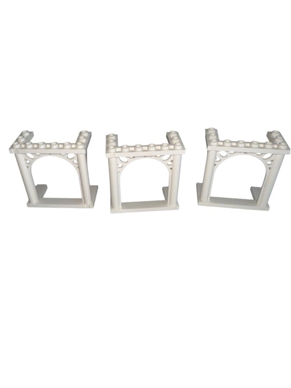 Lego White Arch 3 x 6 x 5 Ornamented Pavilion 30613 19063 Friends Lot of 3